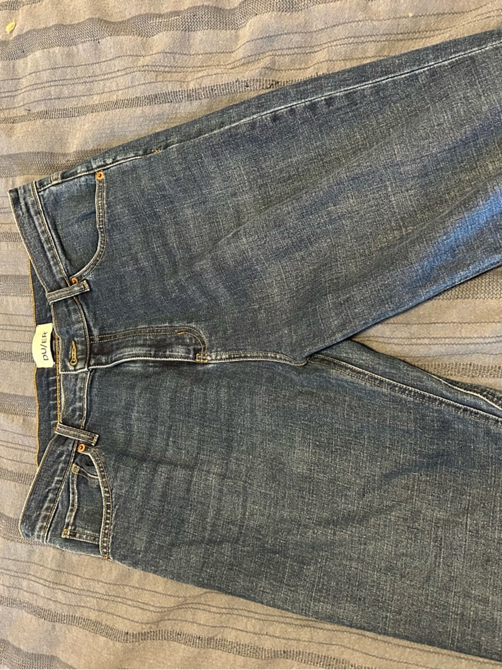Straight Leg Women's Denim Jeans in Blue
